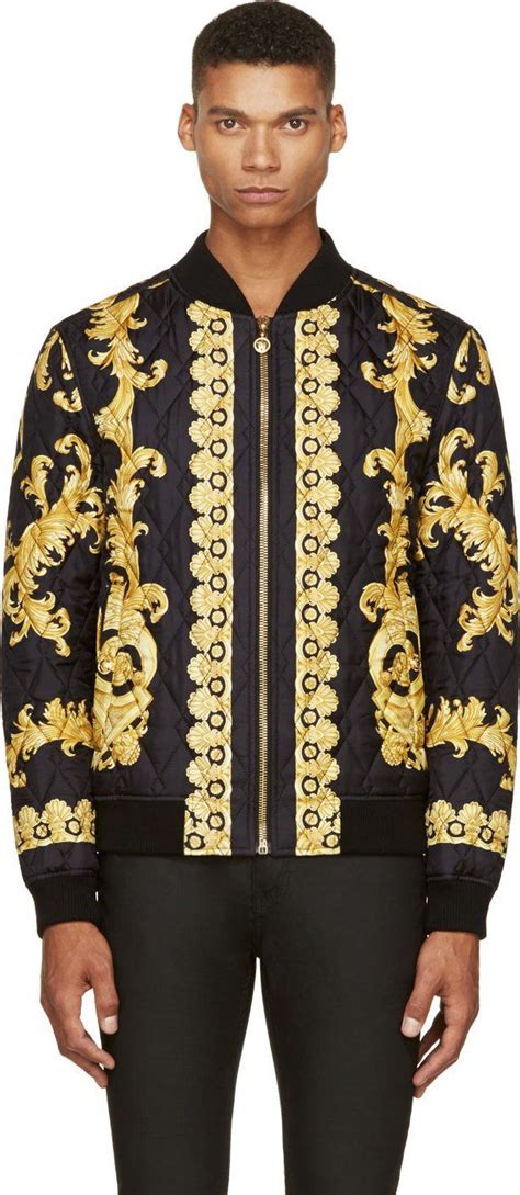 nike versace bomber jacket|versace trench jacket men.